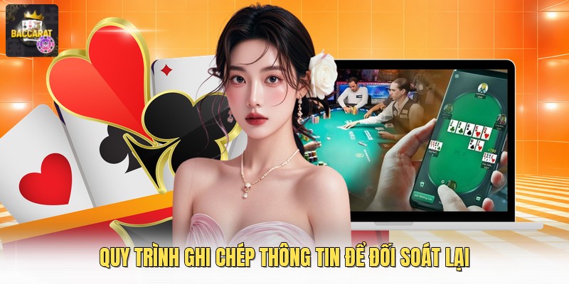 Quy trình ghi chép thông tin để đối soát lại